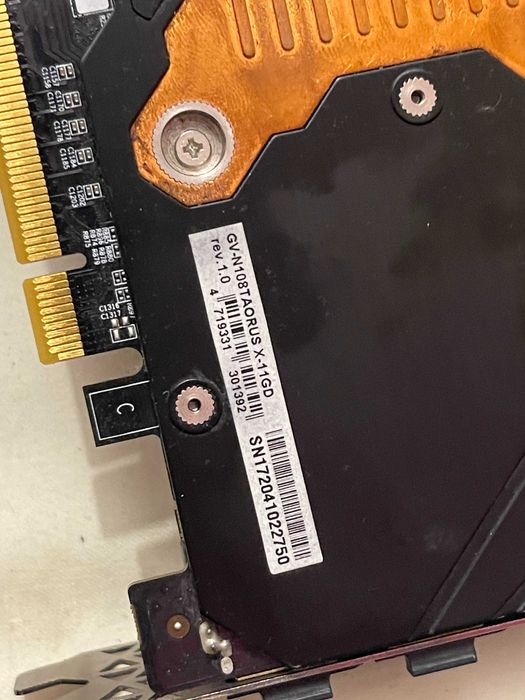 AORUS 1080ti 11GB + blok + normalne chlodzenie