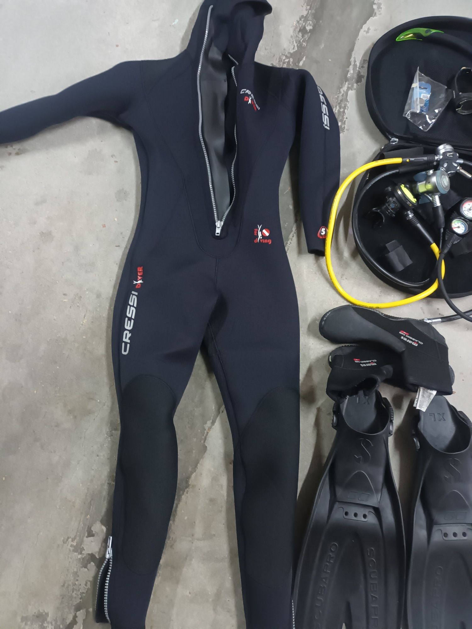 Equipamento de mergulho cressi