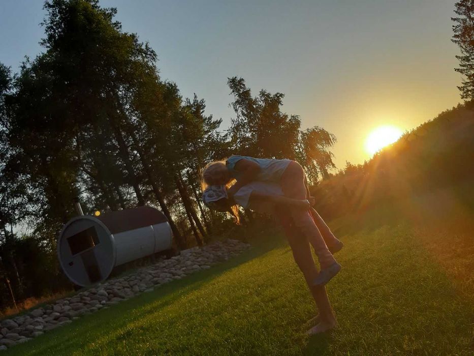 Komfortowy dom z kominkiem nad jeziorem, ryby, grzyby, SAUNA i BALIA