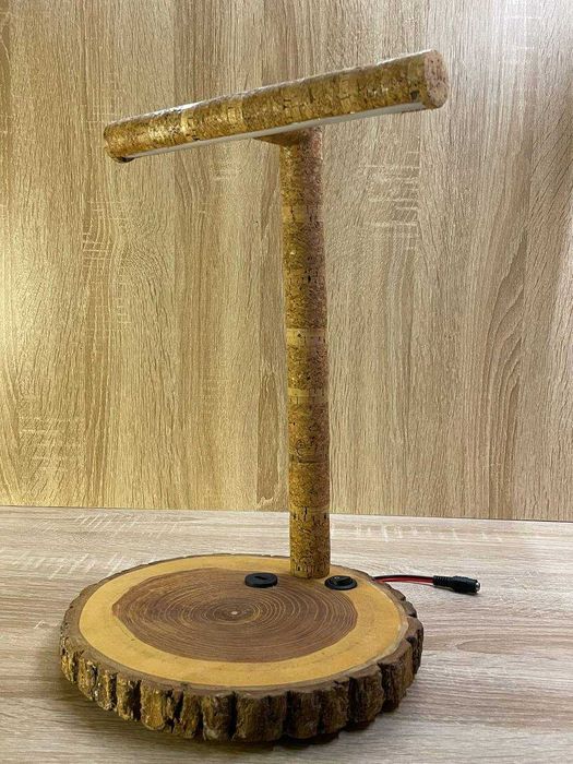 Настольная лампа ручной работы с работой от сети и источника питания