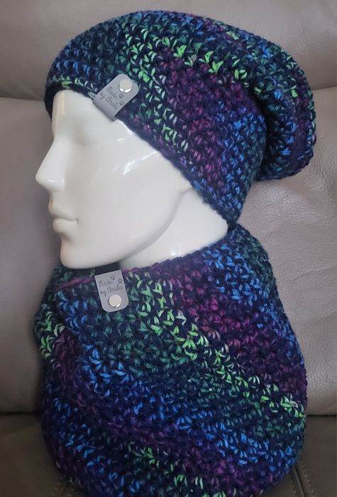 Komplet czapka i komin. Handmade