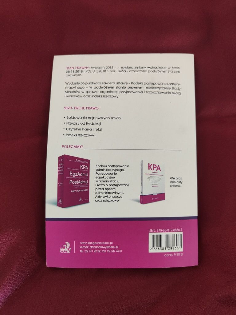 KPA Kodeks Postępowania Administracyjnego 35 wydanie