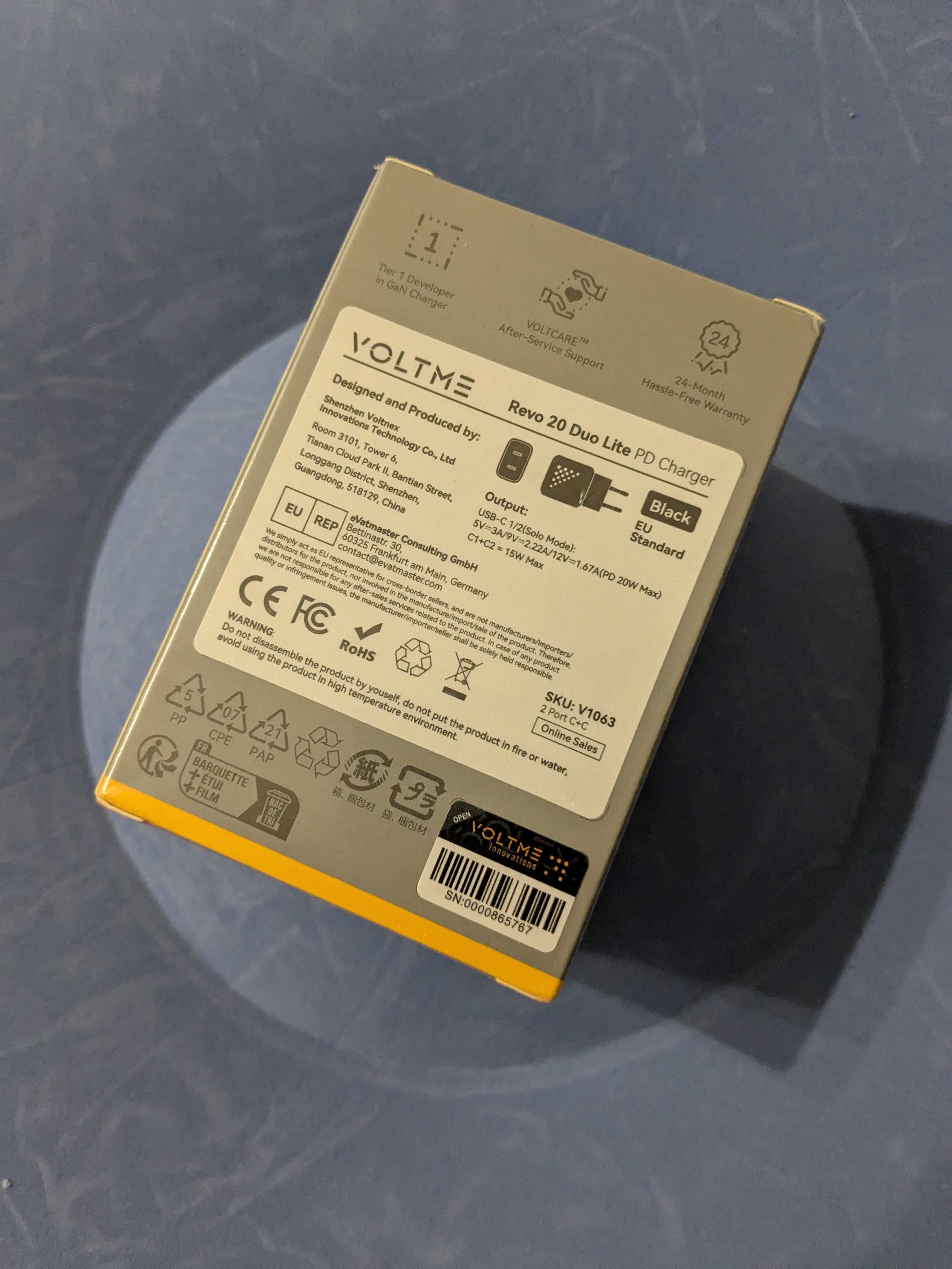 VOLTME Revo 20W DUO Lite Зарядное устройство