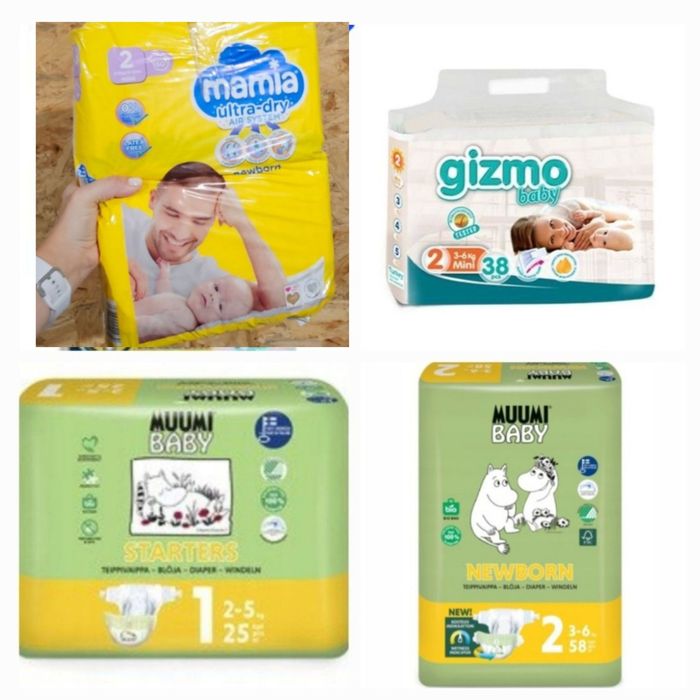 Підгузки Gizmo, Muumi Baby, Mamia -1, 2 р