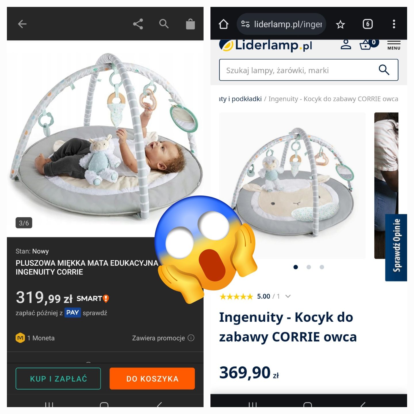 Pluszowa miekka mata edukacyjna sensoryczna nowa dla niemowlaka wypraw