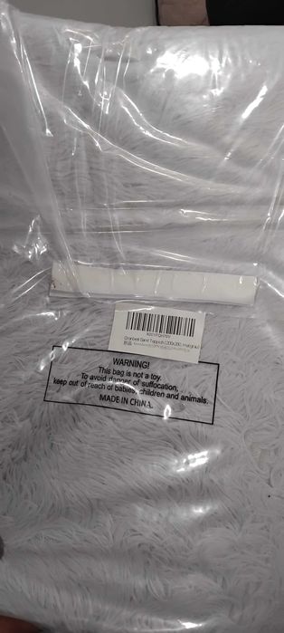 Dywan miękki szary futro długie 200/280