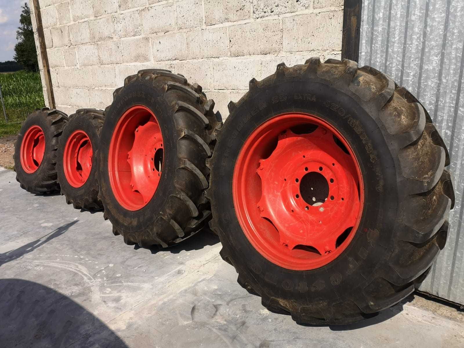 Koła Fendt seria 200 300 Massey 420/85 r34 , 340/85 r24 jak Nowe Lubel