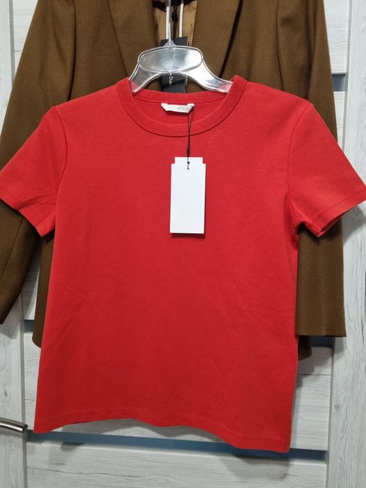 Nowa czerwona koszulka tshirt Zara 36 bawełna