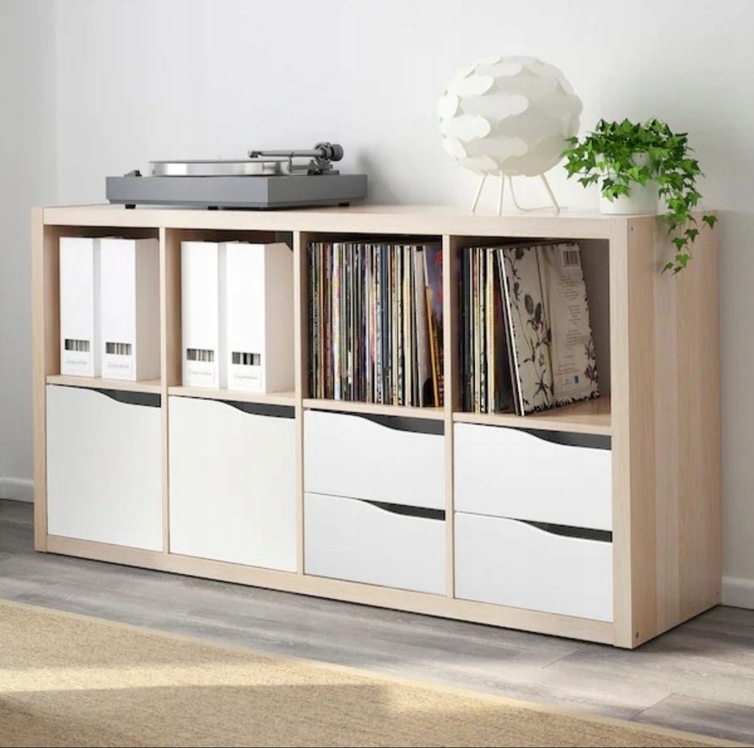 Kallax wkład z szufladami nowy Ikea