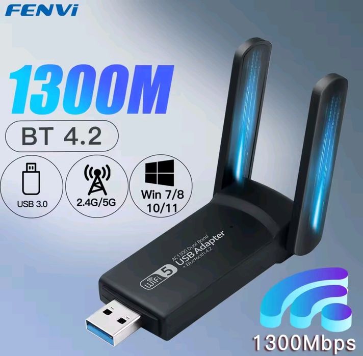 Wi-Fi адаптер Usb Fenvi AX1800 AX3000 1300M Usb 3.0 2,4\5 Ггц