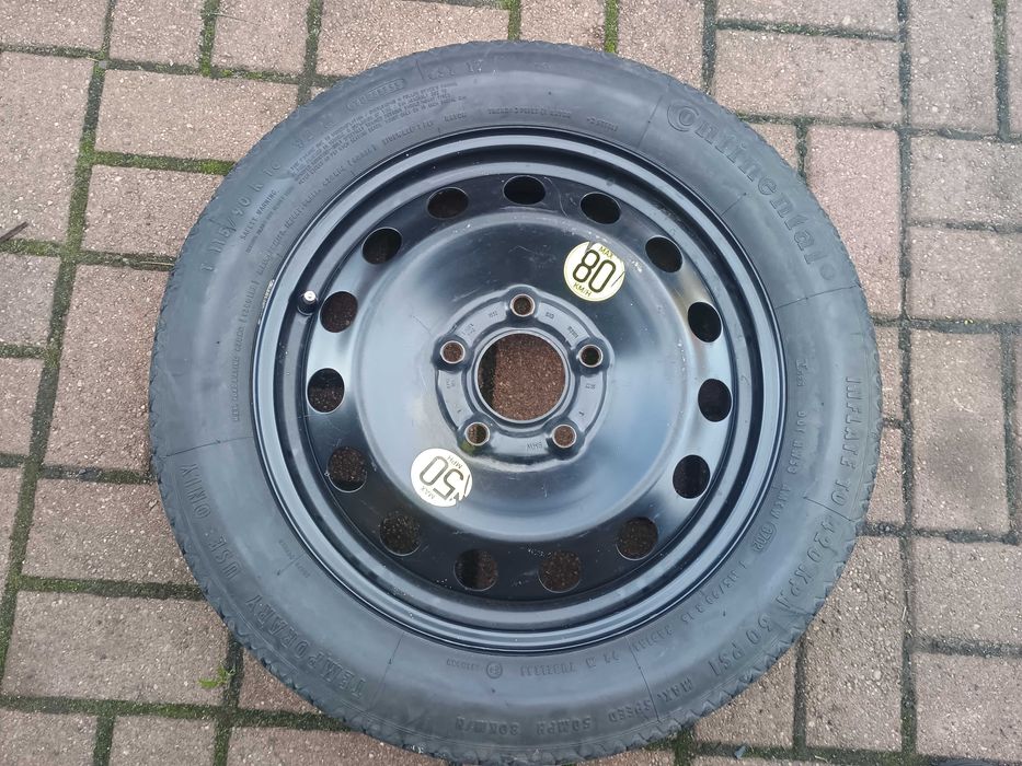 Koło zapasowe dojazdowe dojazdówka BMW 16 cali 115/90 R16 5x120Witam