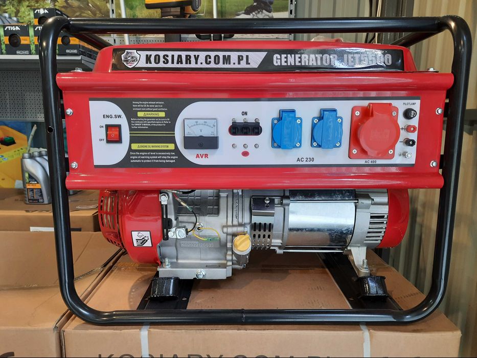 OD RĘKI Agregat prądotwórczy REALNA MOC 5,0 KW 3 FAZOWY jak traktorek