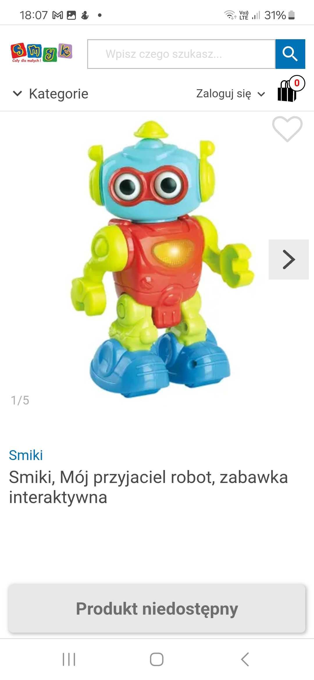 Robot chodzący smiki