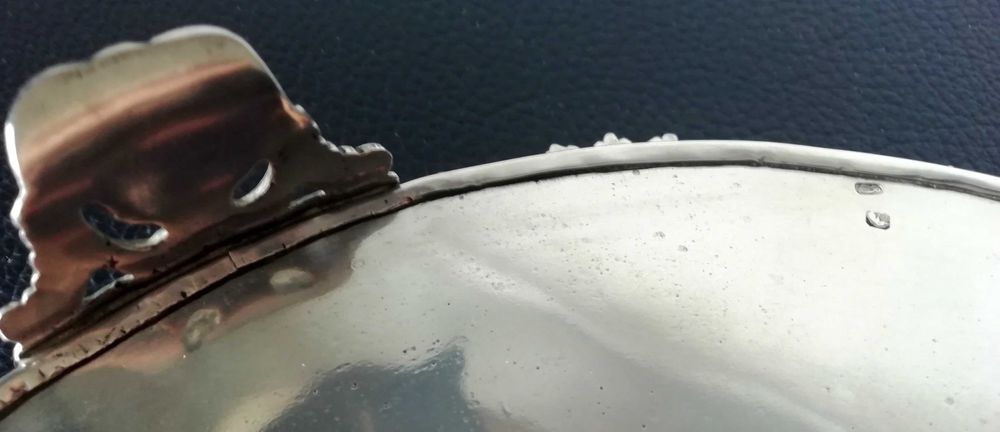 Salva ou Bandeja Gradinha de prata contraste Javali II Porto e Cosme T