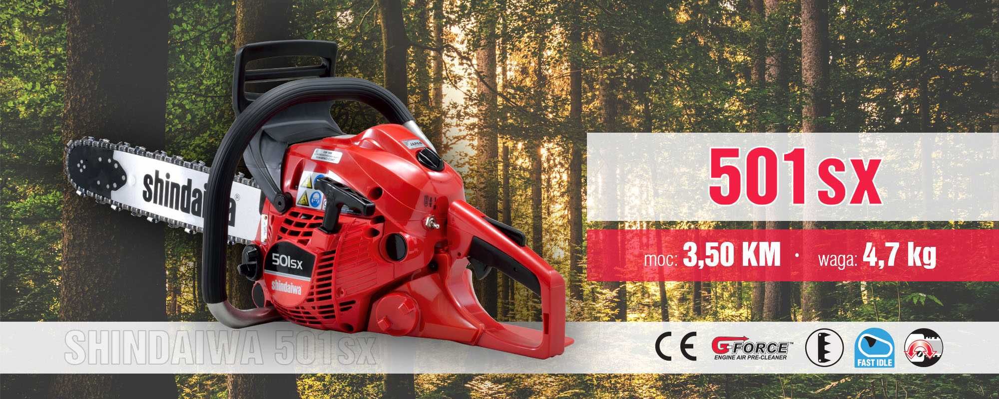 Pilarka spalinowa SHINDAIWA 501SX 5 lat gwarancji PROFESJONALNA