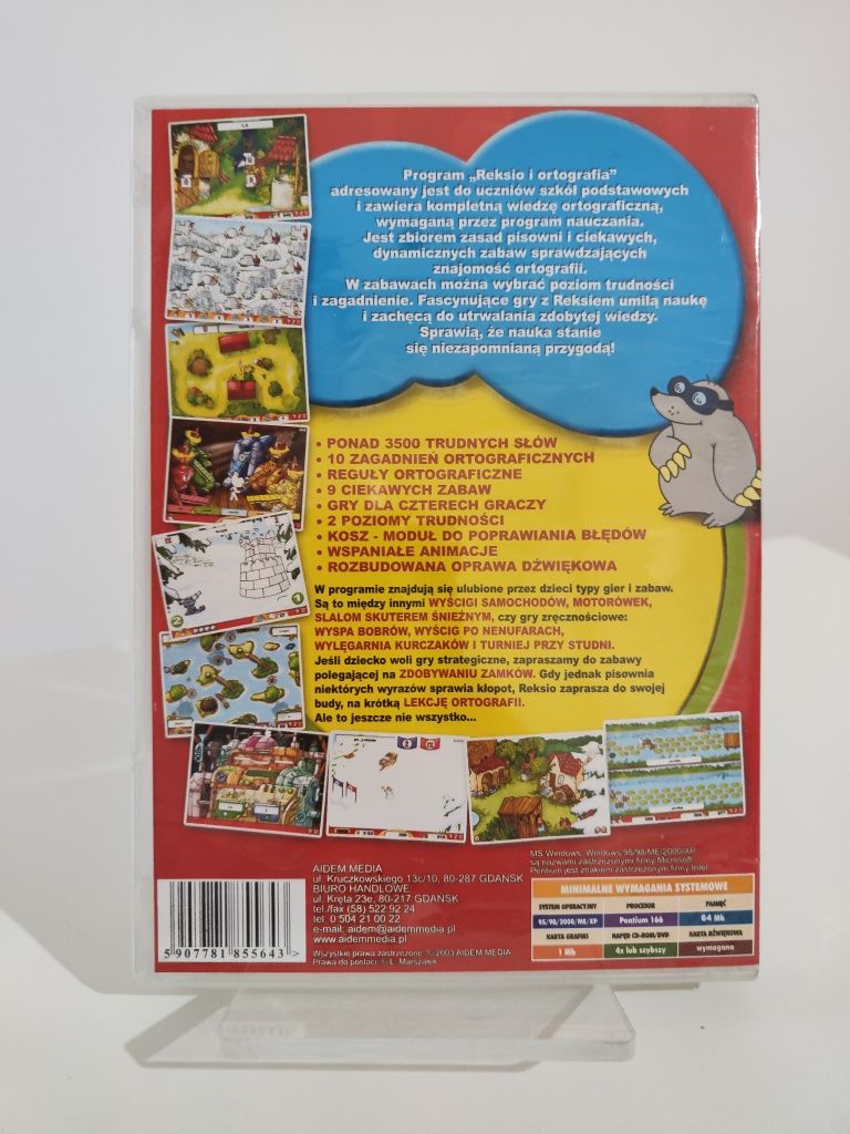 Reksio i ortografia PC gra edukacyjna