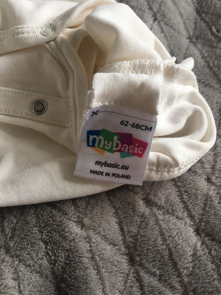 Body kopertowe ecru MyBasic 62-68 My Basic