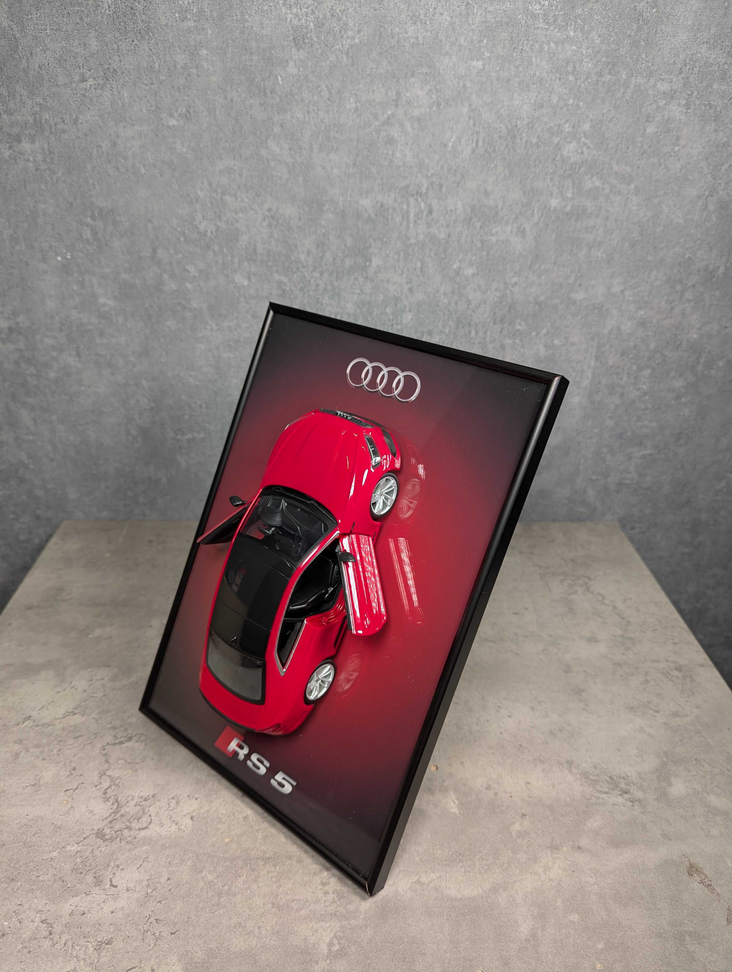 Bburago З АРТ Рамкою (A4) У Масштабі 1:24 Audi RS 5 Coupe / Червоний
