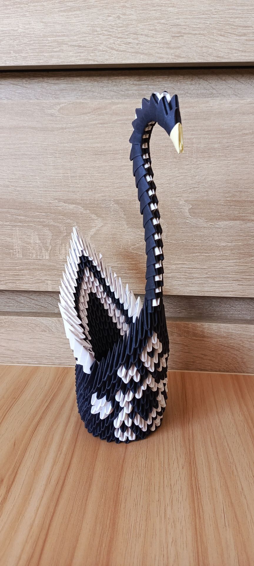 Łabędzie origami modułowe różne wzory