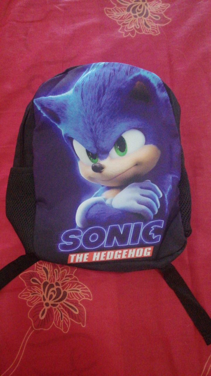 Mochila Pré Escolar Sonic The Hedgehog