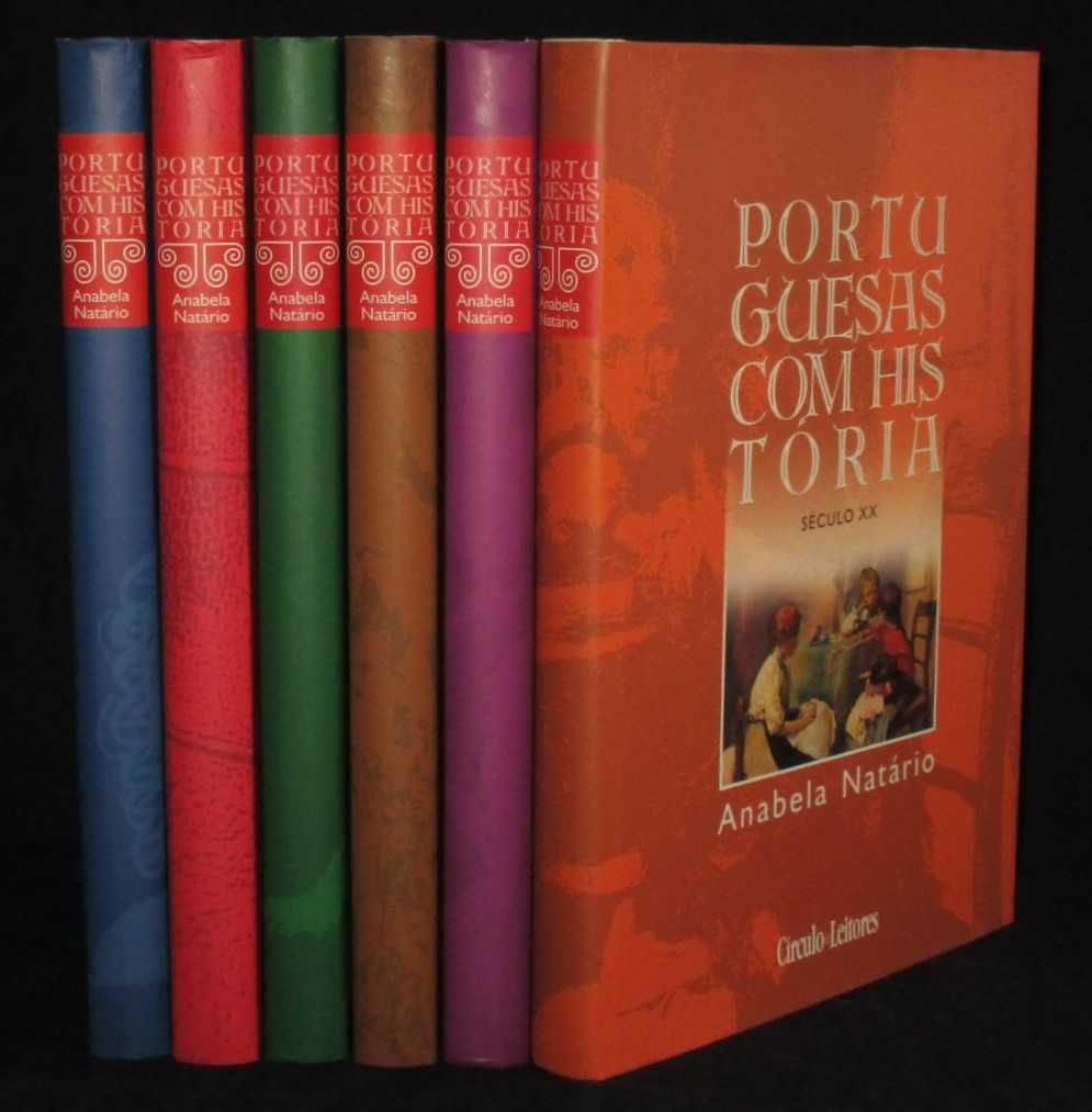 Livro Portuguesas com História Anabela Natário 6 Volumes Completo