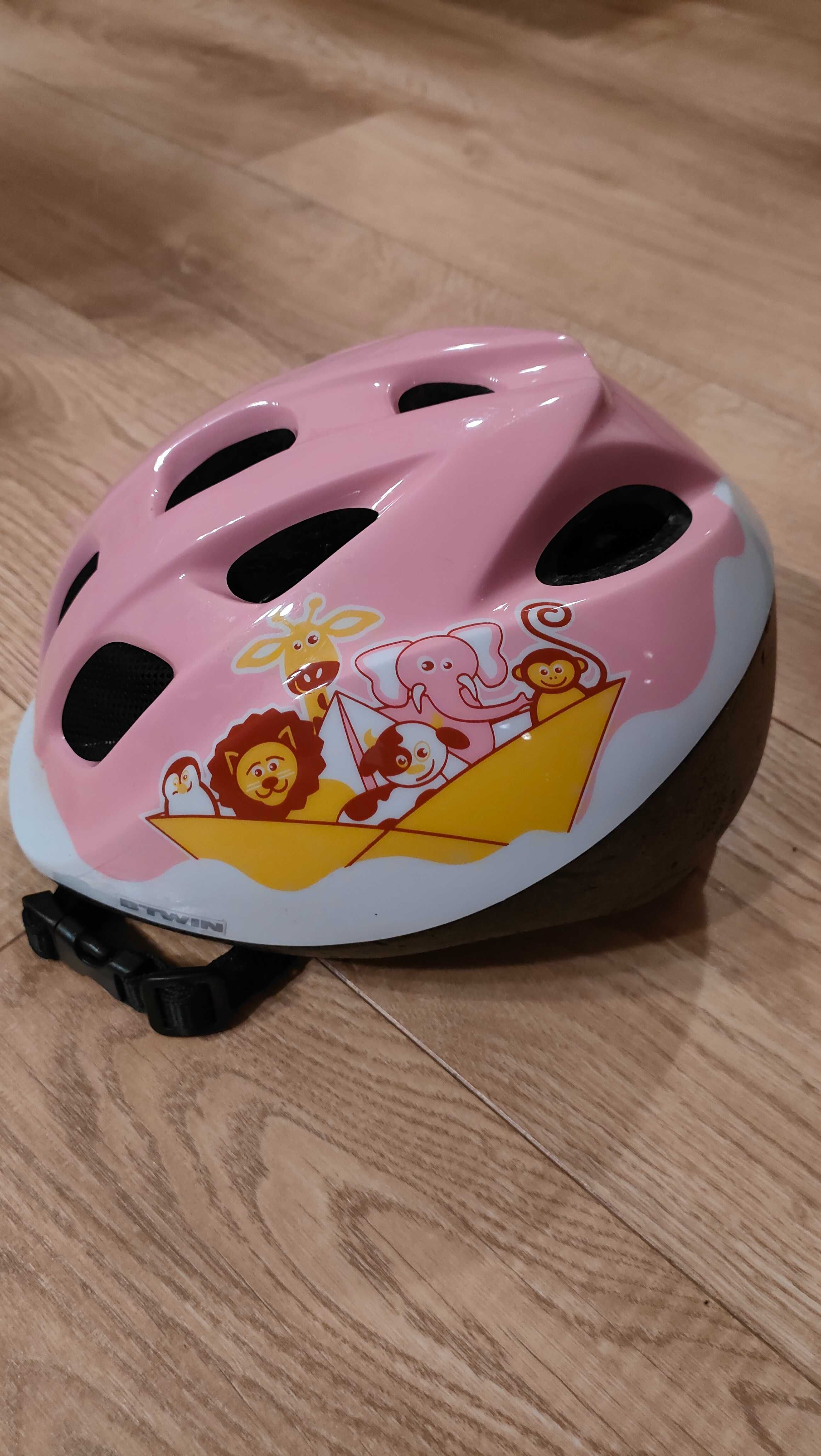 Kask dla dziecka Decathlon BTWIN rozmiar S BABY H 300 PINK 46-53