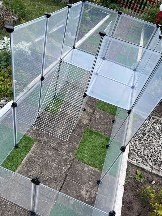 Duża klatka kojec wybieg dla świnki królika zwierząt panelowa NOWA