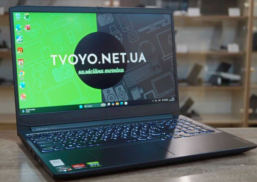 ГАРАНТІЯ Lenovo (120Гц/Ryzen 5 5600H/RAM 16/SSD 512/RTX 3050TI)TVOYO