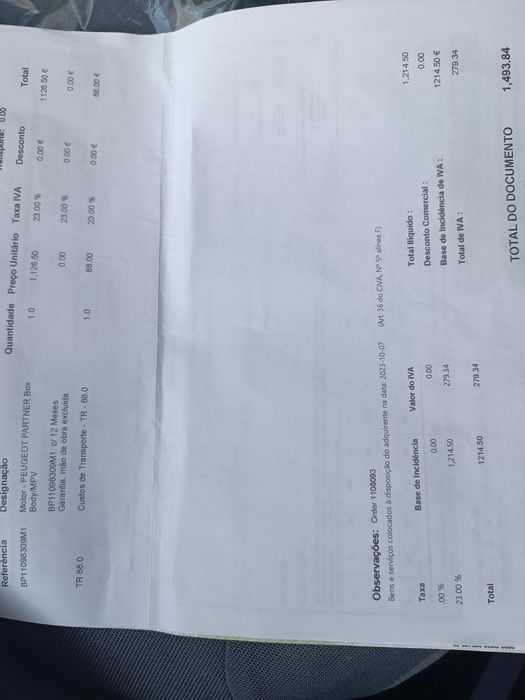 Peugeot Partner Frigorífica