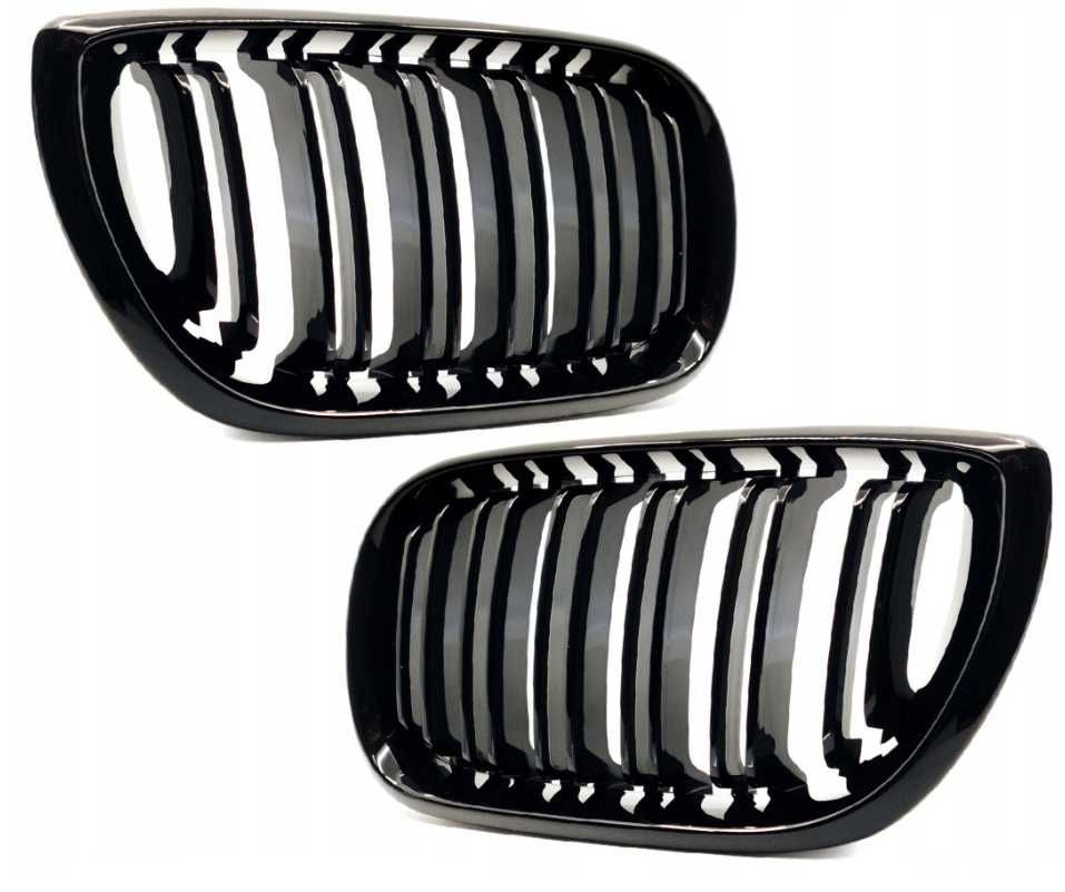 Nerki Grill BMW 3 E46 4D LCI Czarny Połysk