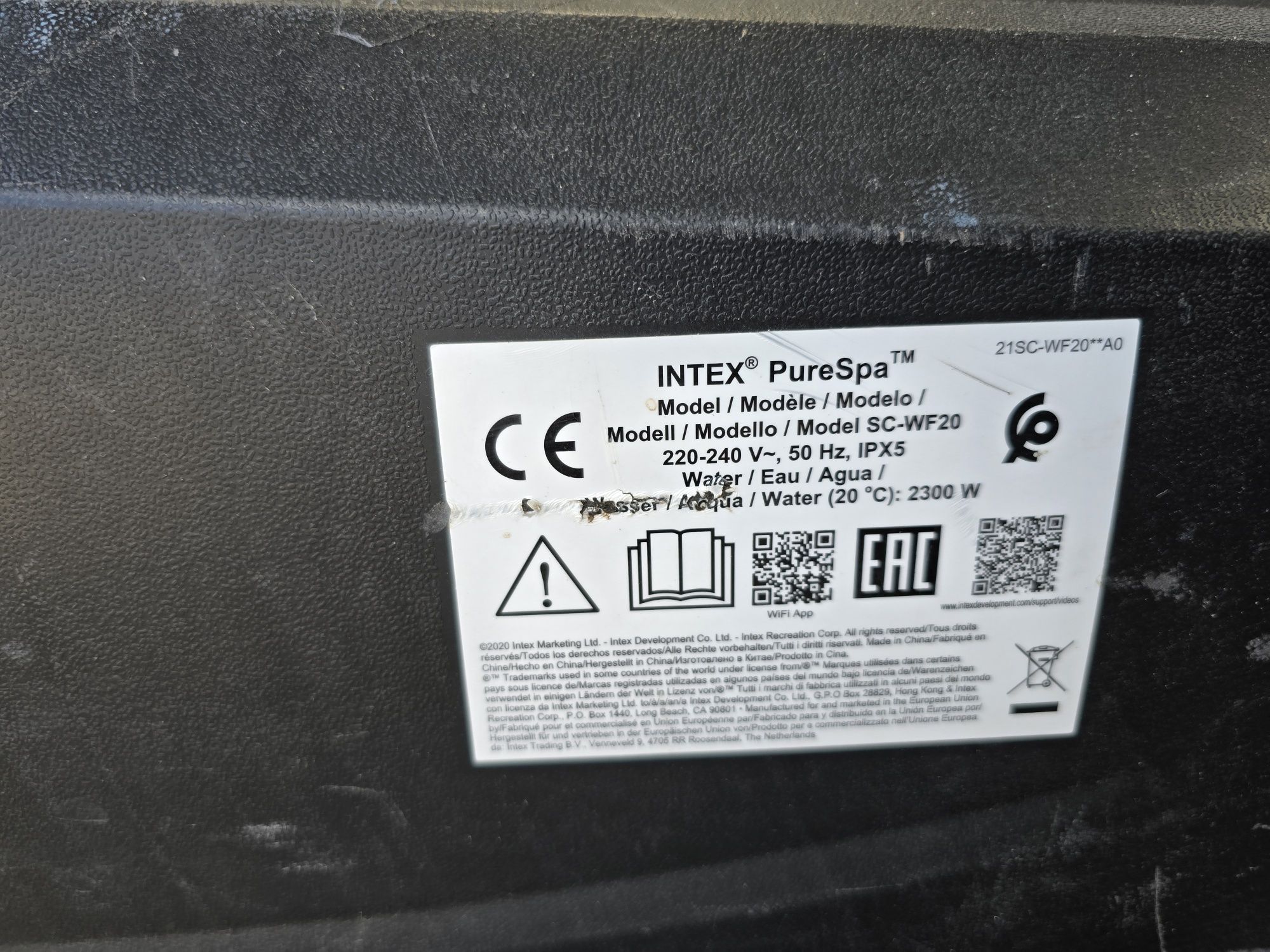 Pompa do jacuzzi Intex PureSpa sc-wf20