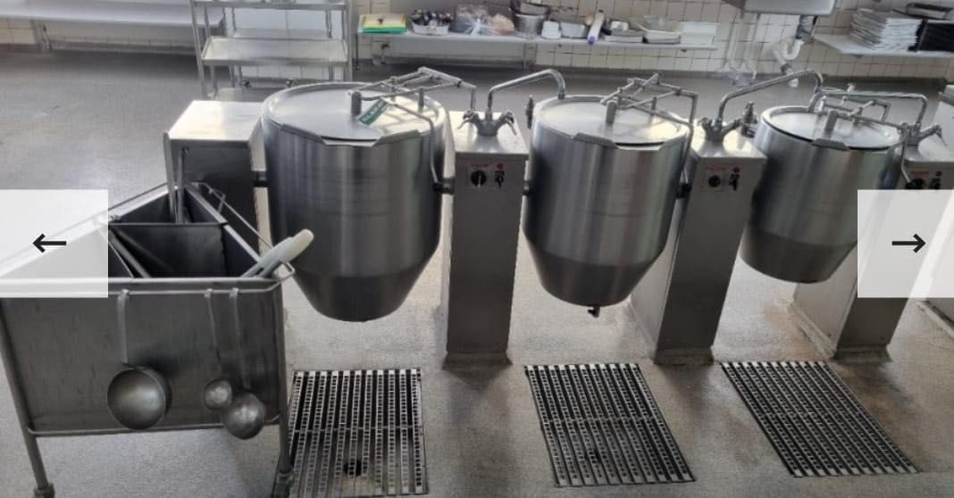 Kotły warzelne - zestaw trzech kotłów 20, 40, 60 L
