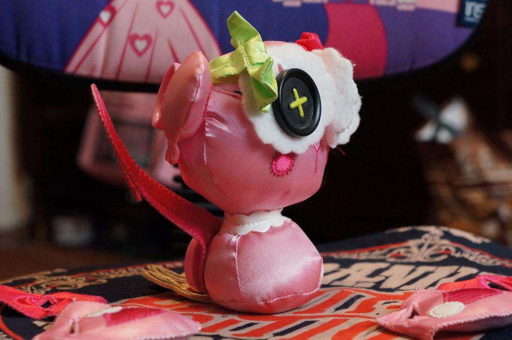 Розовая мягкая кошка Лалалупси (Lalaloopsy) с аксессуарами