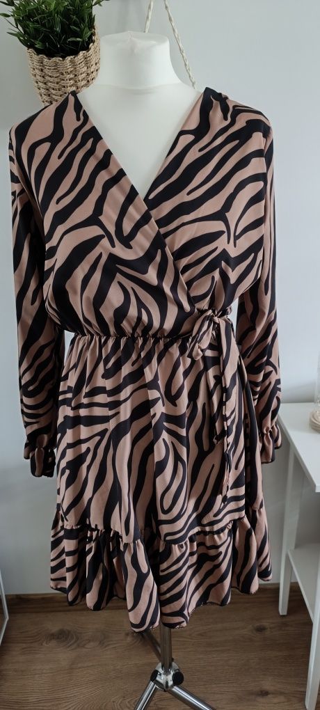 Sukienka print Zebra Nowa Uni