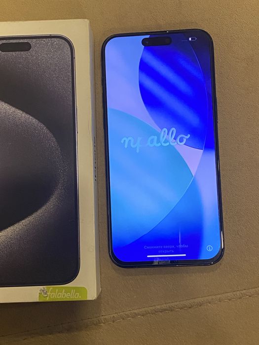 Apple iPhone Pro Max 15 256GB Azul Titânio Muito Bom Estado Original