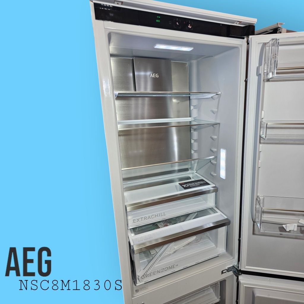 Lodówka AEG NSC8M183DS – Powystawowa, do zabudowy, 177 cm; NoFrost