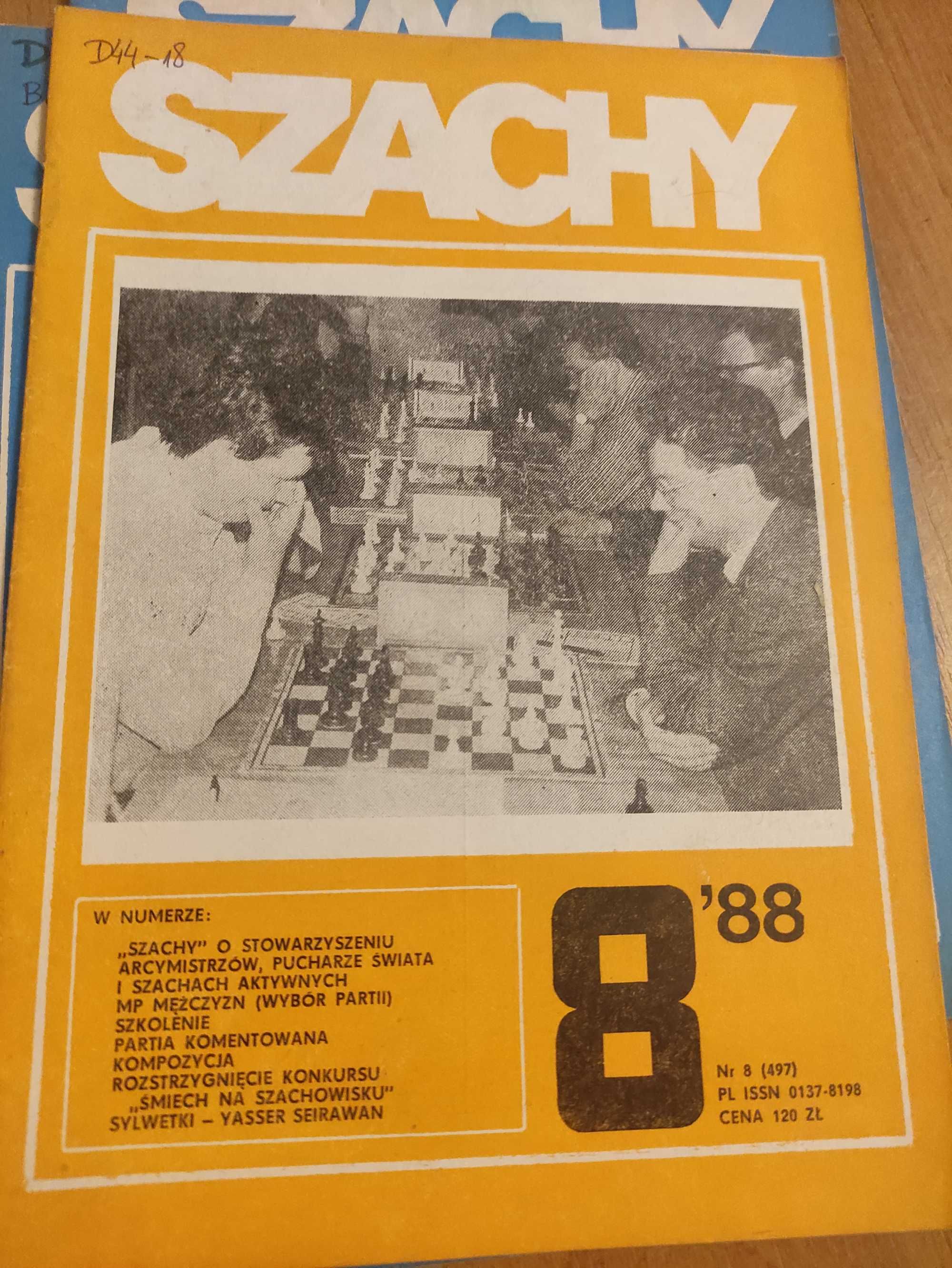 Czasopismo Szachy nr 8/88