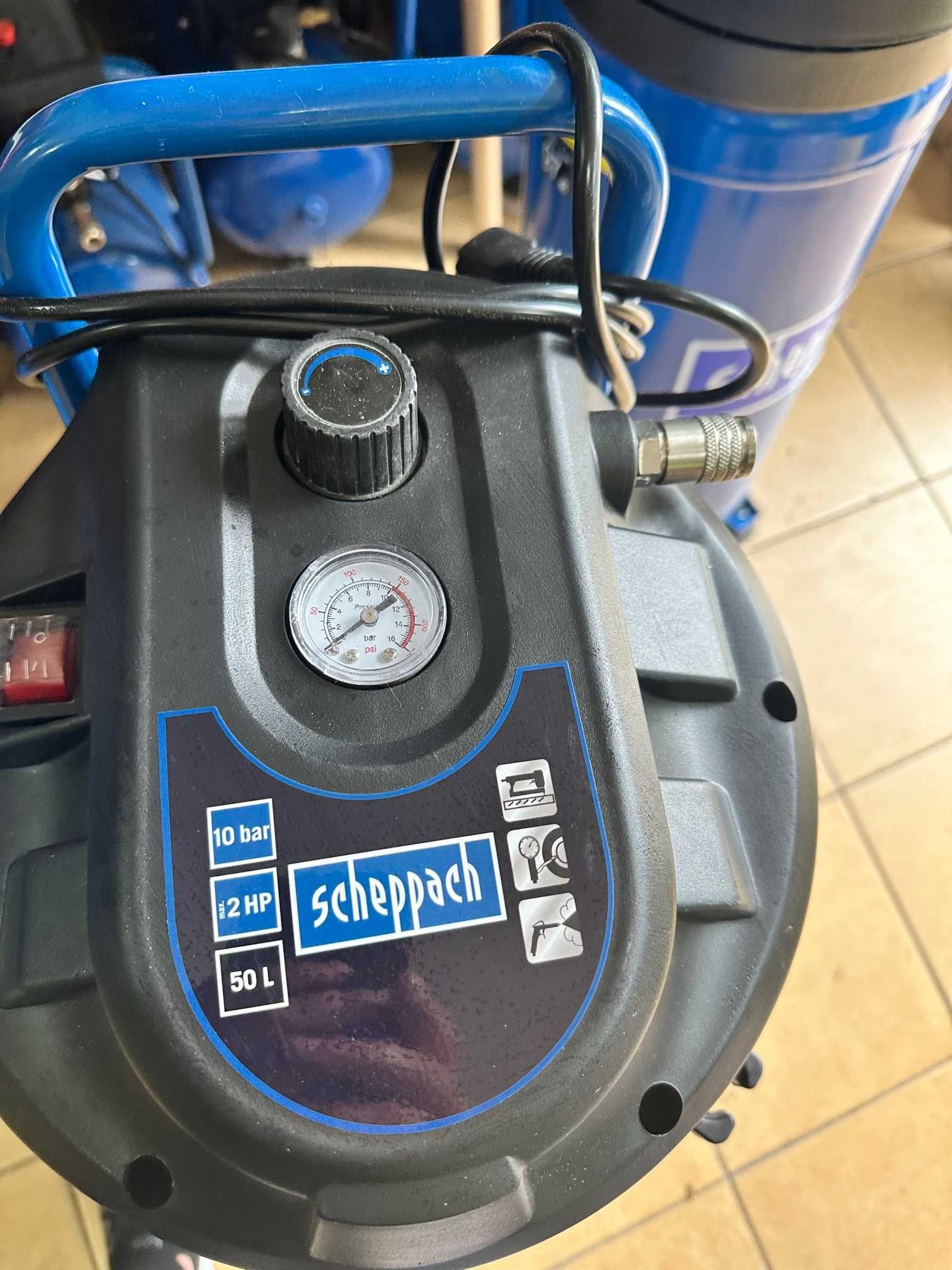 Kompresor bezolejowy Scheppach HC51V 50 l 10 bar M3