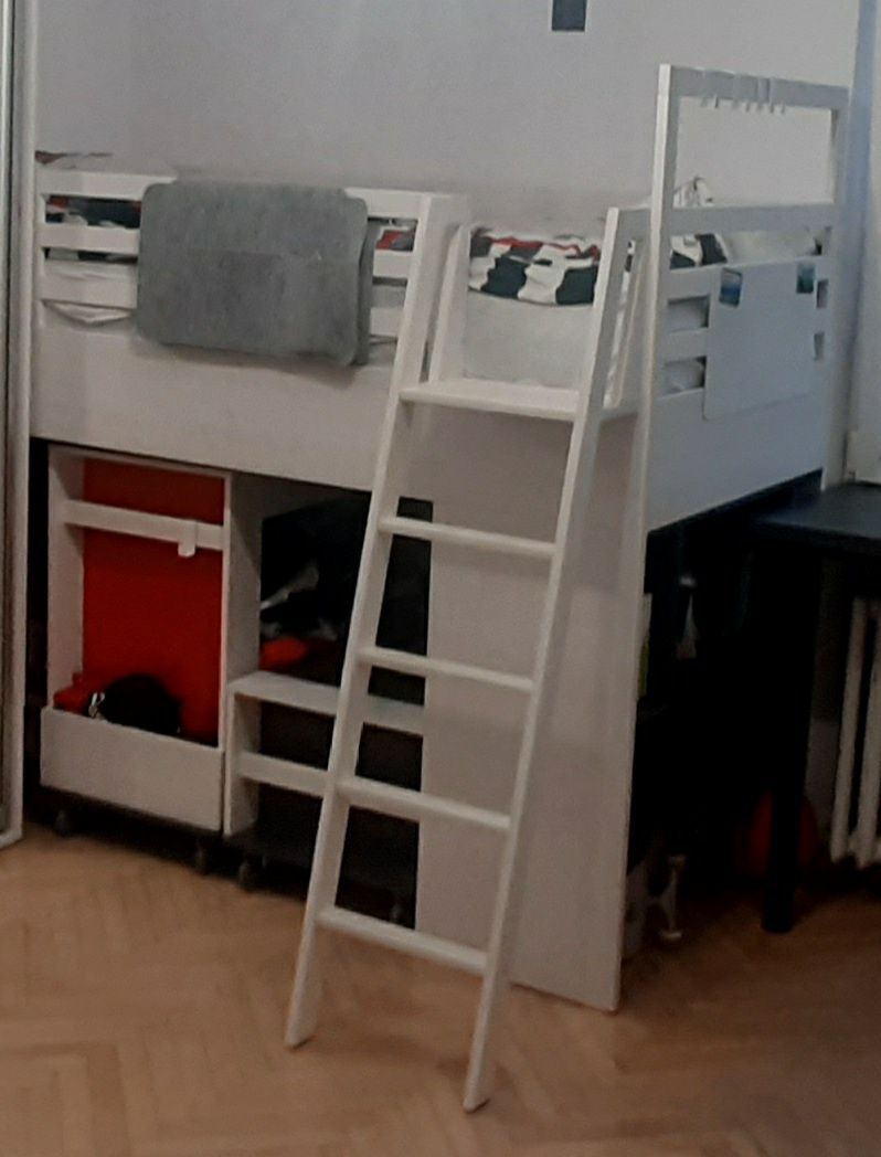 Meble młodzieżowe Vox Nest Łóżko multi prawe +podłoga+organiz