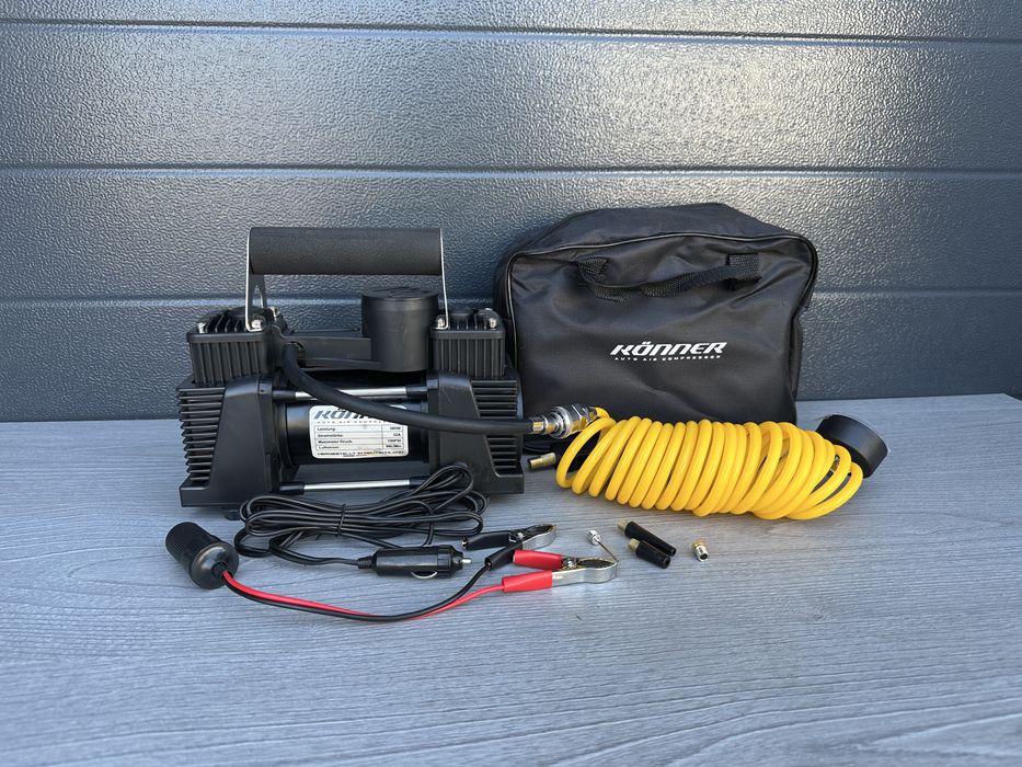 ‼️Автомобільний компресор KONE двухпоршневий 87л/хв, Автокомпрессор‼️