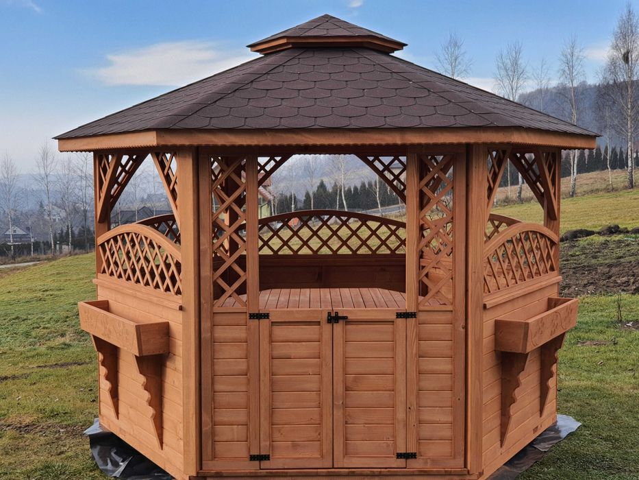 Altana z drewna altany ogrodowe altanypajak cała Polska