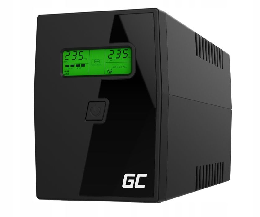 UPS Zasilacz Green Cell 600VA 360W Power Proof UPS01 LCD  Black Friday