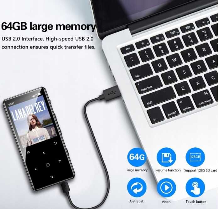 Odtwarzacz MP3 Hi-Fi ALTMIR Benjie K3 Bluetooth 5.2 z 64GB ttst1371