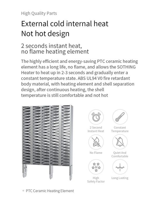 Xiaomi Sothing Heater 500W Обігрівач