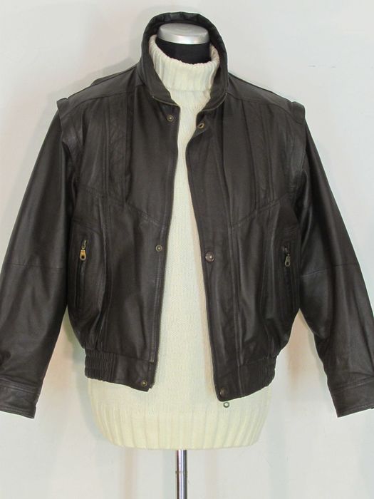 Kurtka skórzana męska SMOOTH r.48