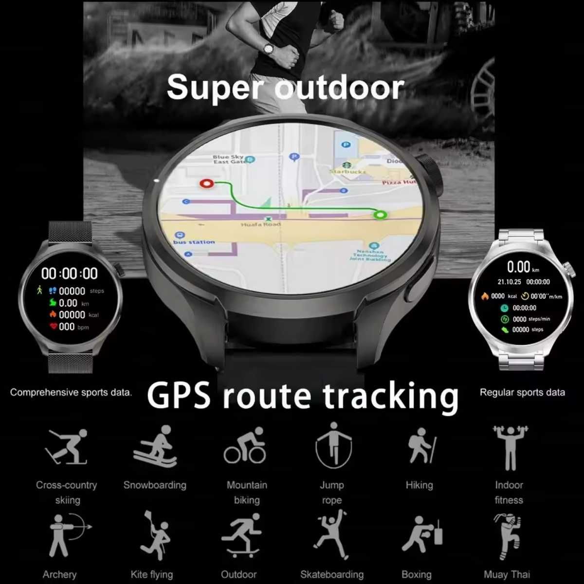 Смарт часы. LIGE DK69 MAX. NFC. GPS. Compass. Barometr.