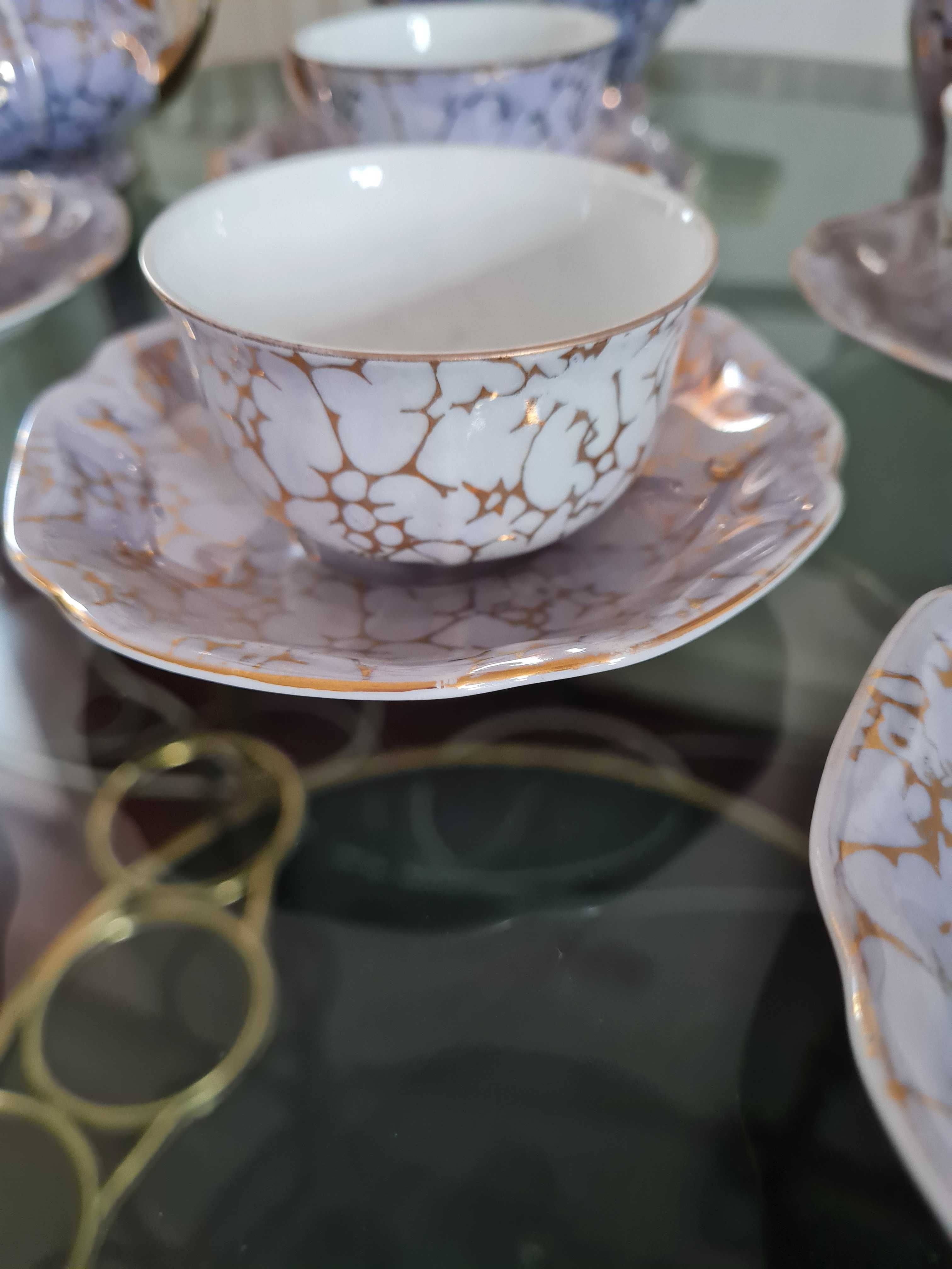 Porcelana Ćmielów, zestaw do kawy z lat 30 tych.