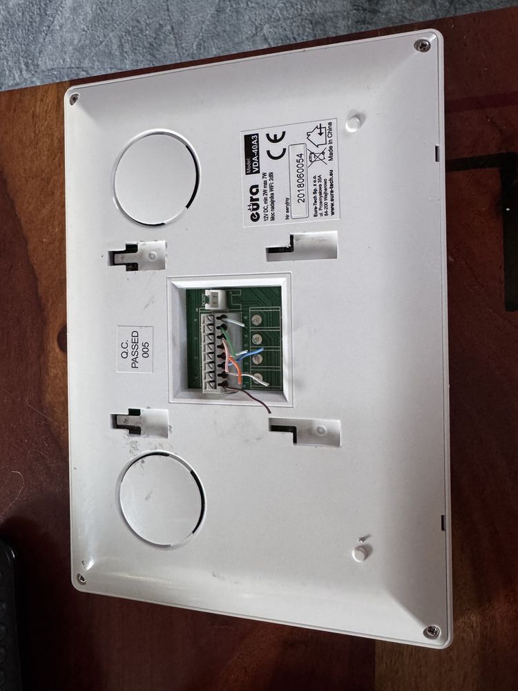 Videodomofon eura VDA-40A3 panel i uchwyt
