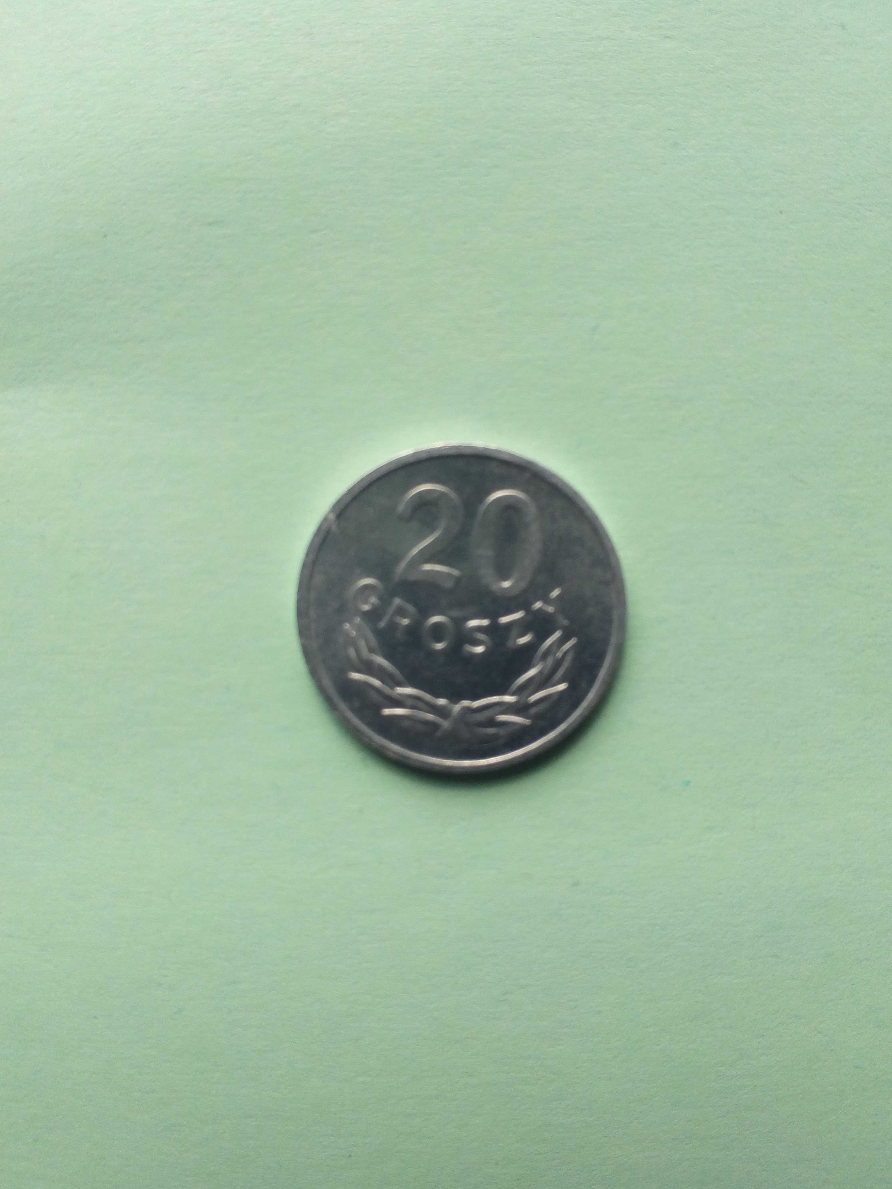 Moneta 20gr. z 1977r.