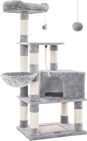 Stabilna choinka dla kota, wieża do zabawy 138 cm,